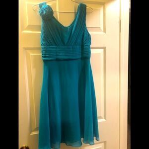 Ursula of Switzerland teal dress 